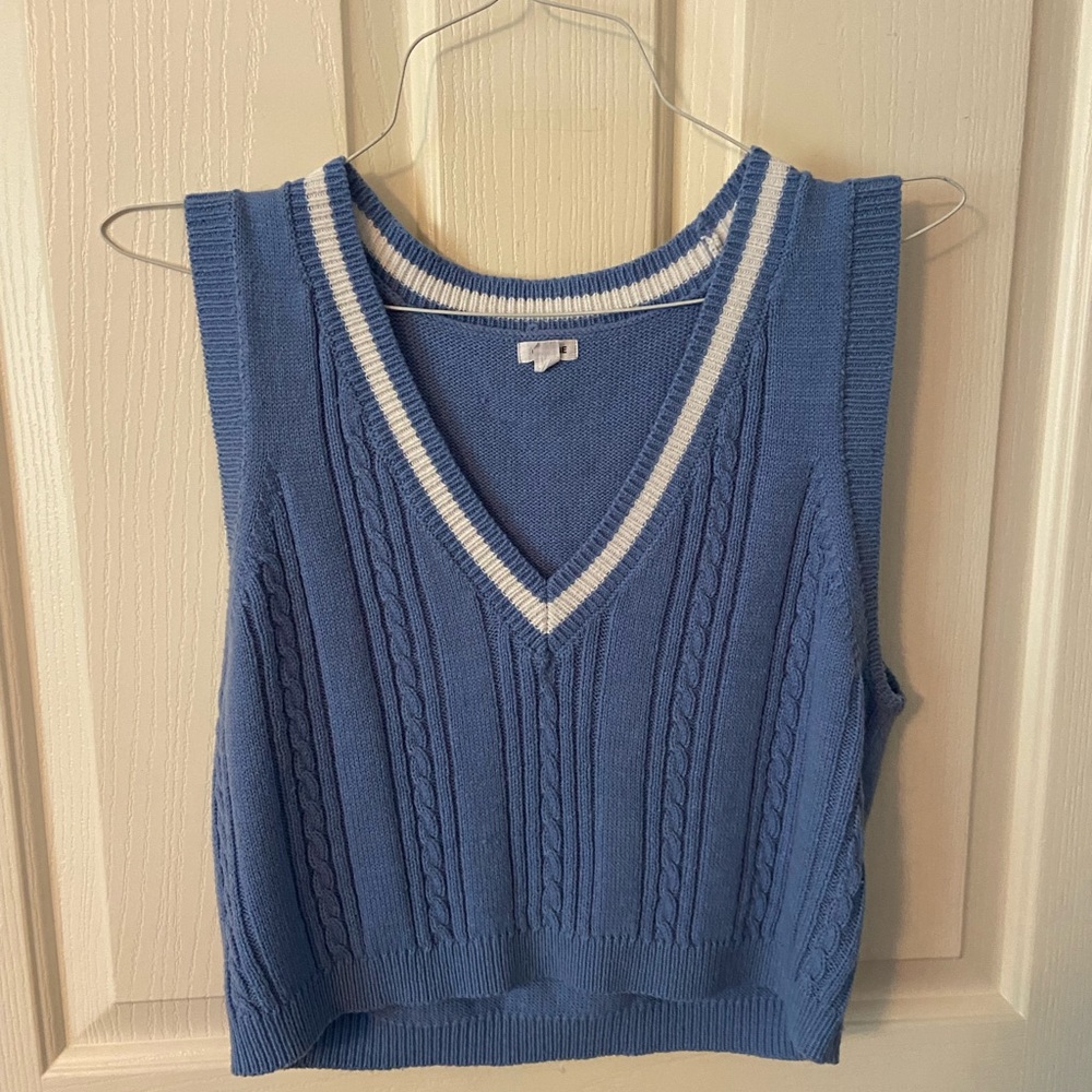 Garage blue sweater vest